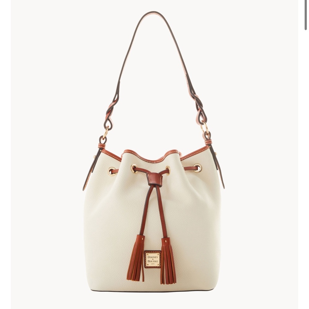 DOONEY & BOURKE Tasha Leather Drawstring Shoulder Bag NWT